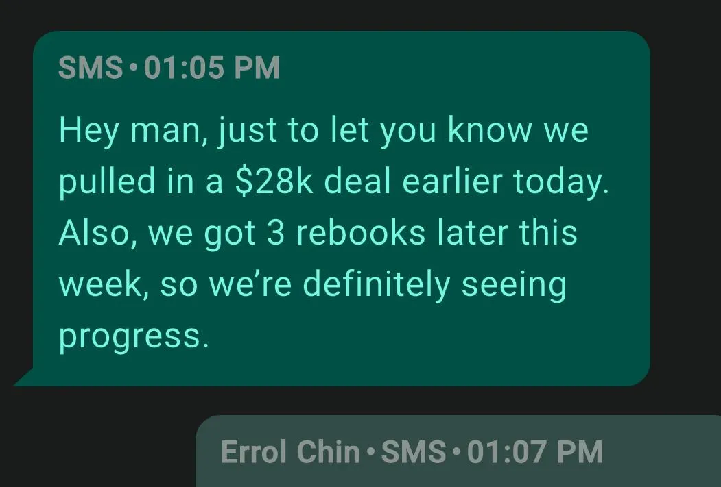 Contractor social proof screenshot 24