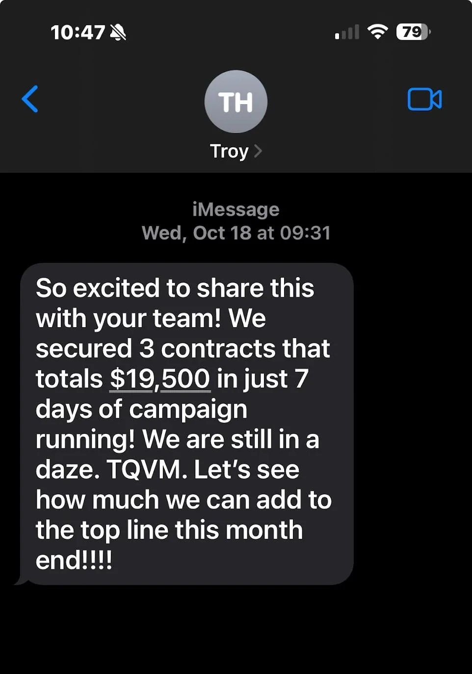 Contractor social proof screenshot 25