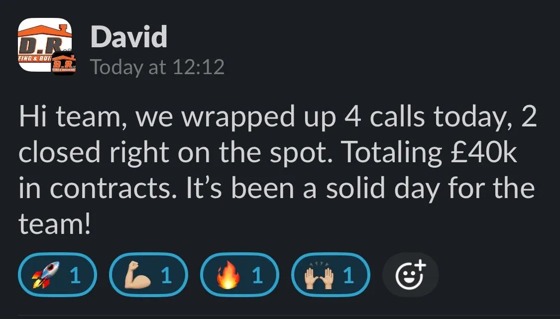 Contractor social proof screenshot 17