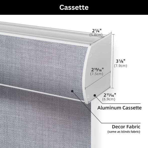 Cassette Valance Roller Shades 100% Blackout Vigor