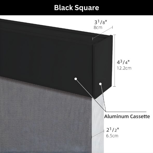 VALANCE OPTIONS - Black Square