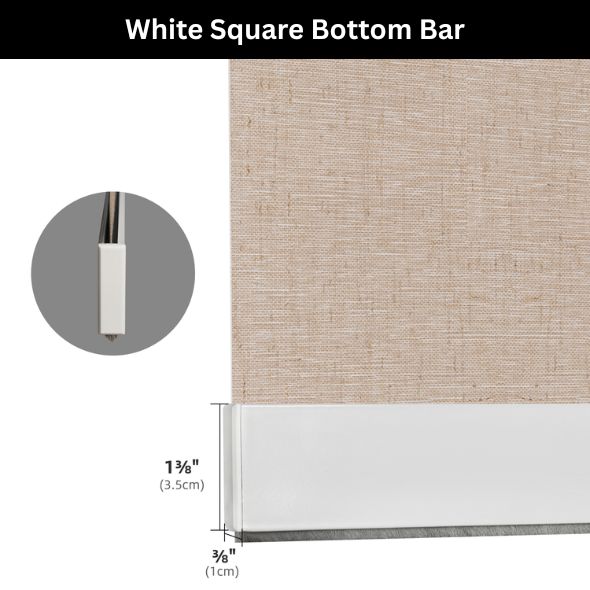 White Square Bottom Bar