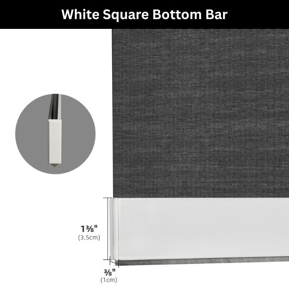 BOTTOM BAR - White Square