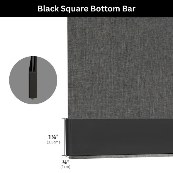 BOTTOM BAR OPTIONS - Black Square