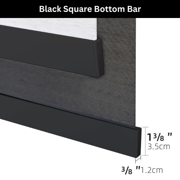 BOTTOM BAR OPTIONS - Black Square