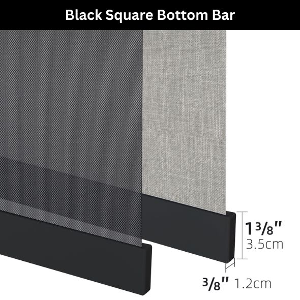 BOTTOM BAR OPTIONS - Black Square