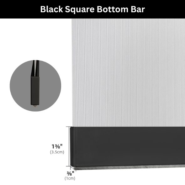 BOTTOM BAR OPTIONS - Black Square