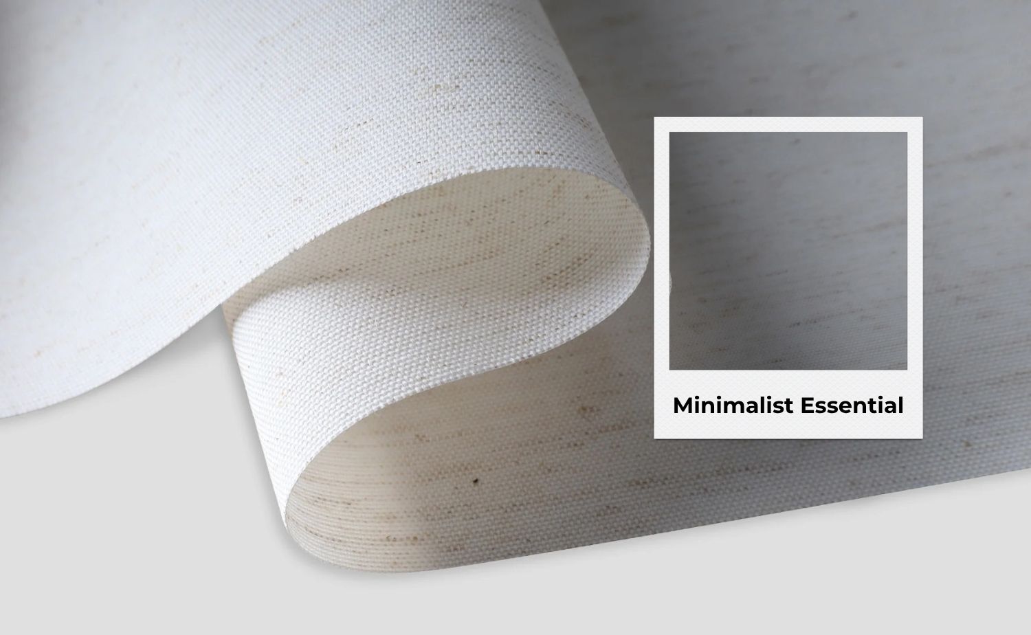 Minimalist essential Light Filtering Roller Shades 70% Blackout Linen