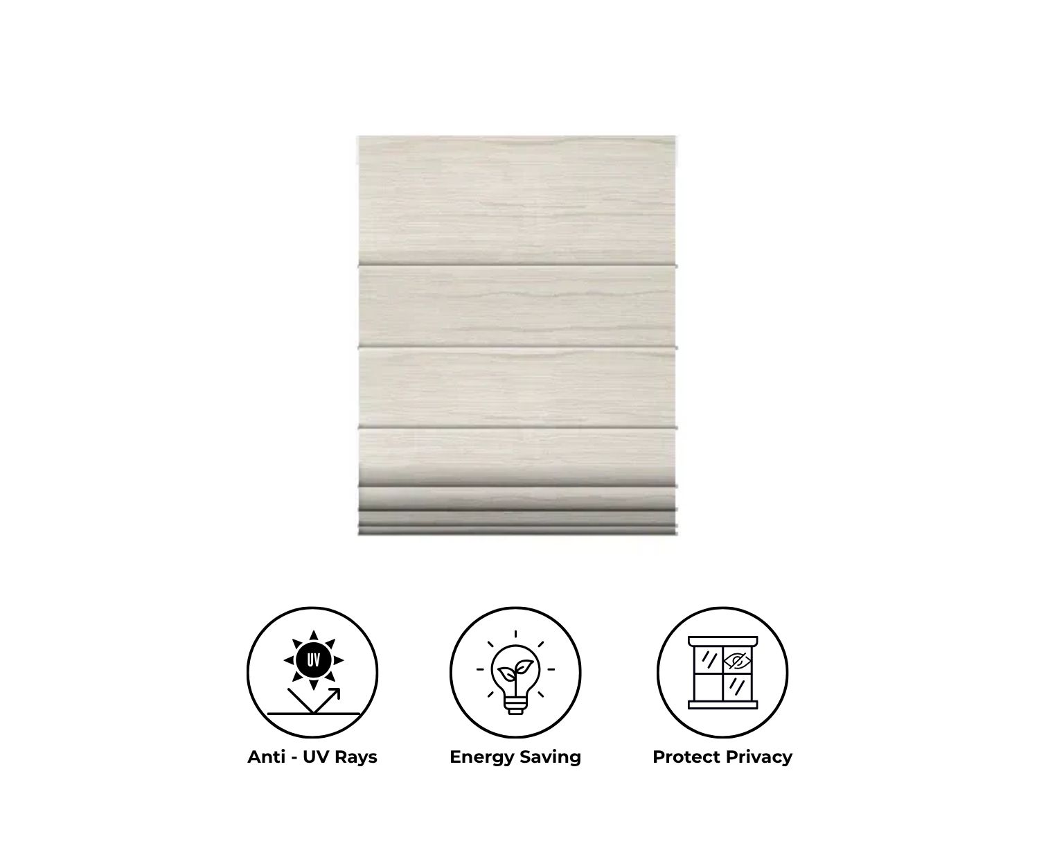 Coastal Smart Blinds Motorized Roman Shades 100% Blackout Astraea