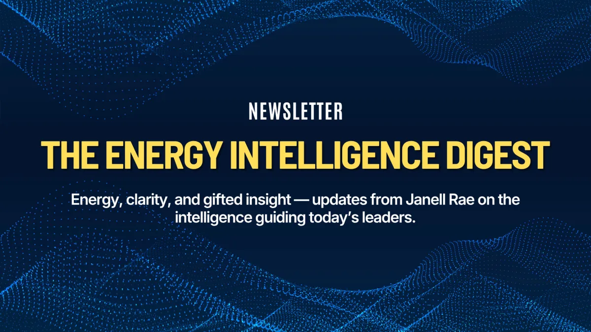 The Energy Intelligence Digest