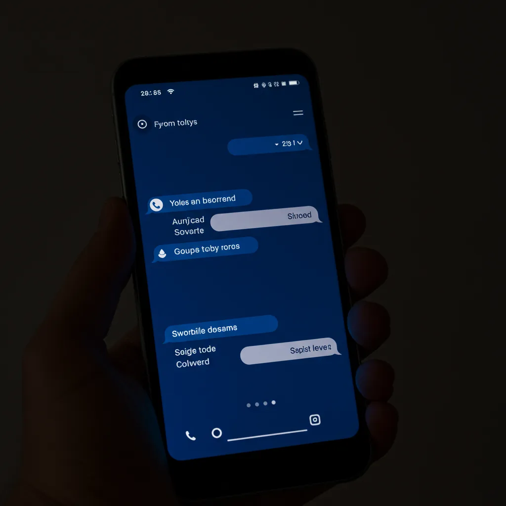 SMS texting interface