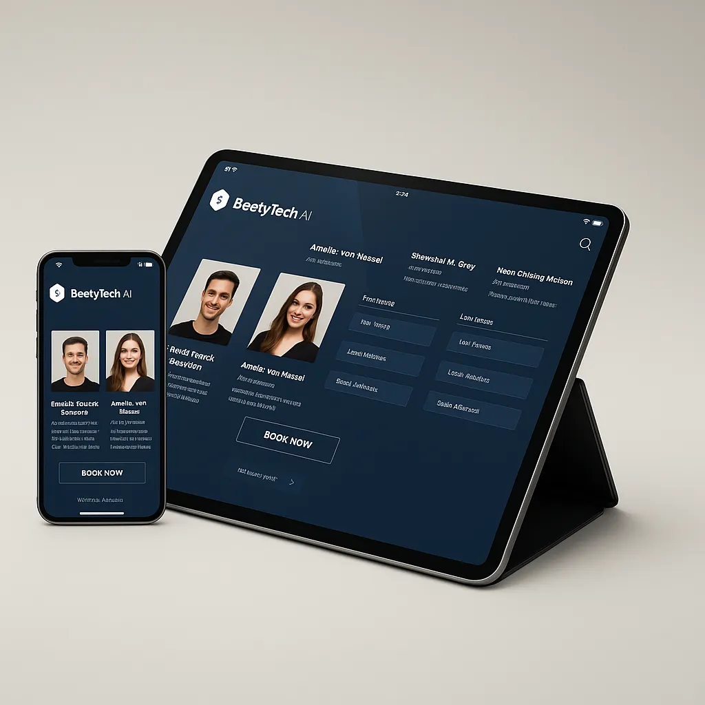 BeefyTech AI booking interface