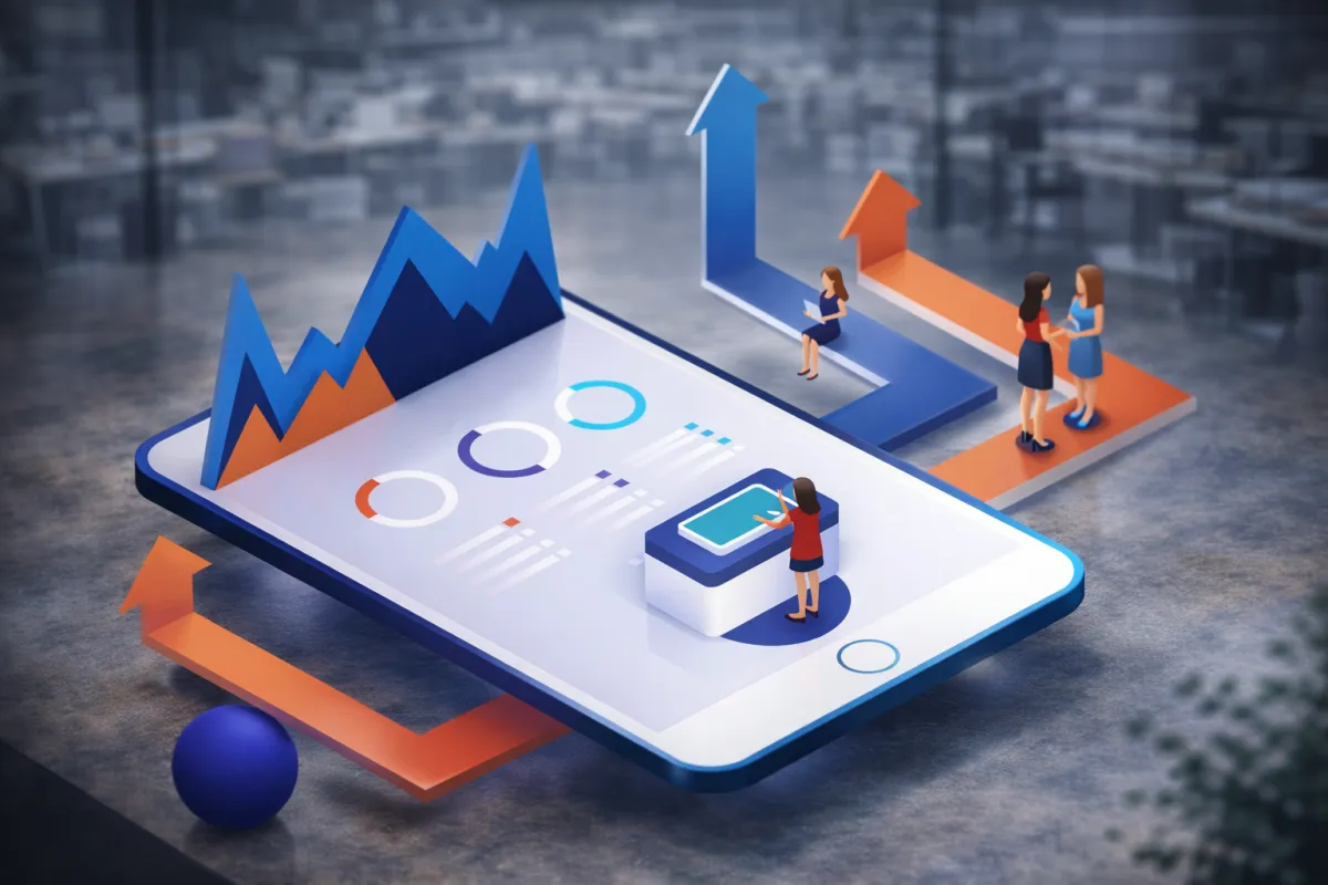 Marketing team implementing mobile growth strategies and digital performance optimization, representing Beefy Tech Systems digital marketing solutions.