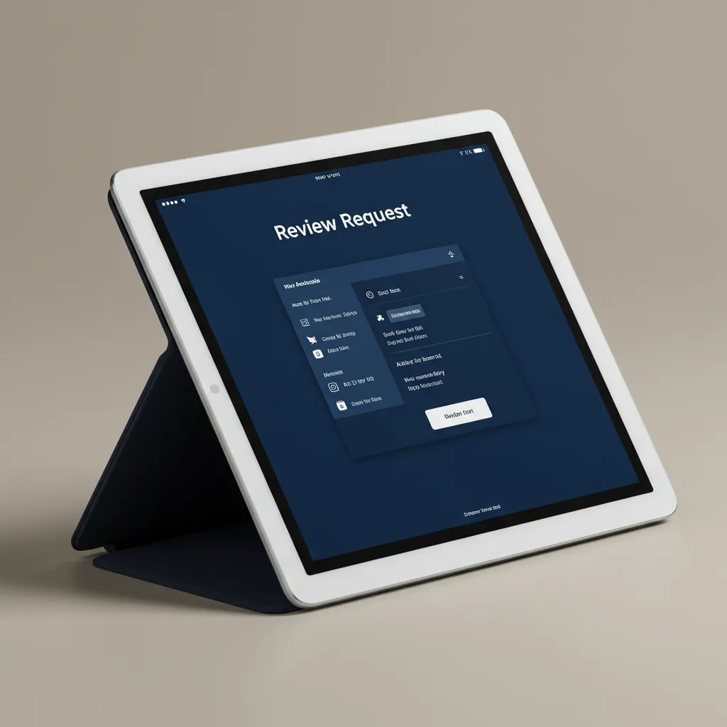 Automated review request interface