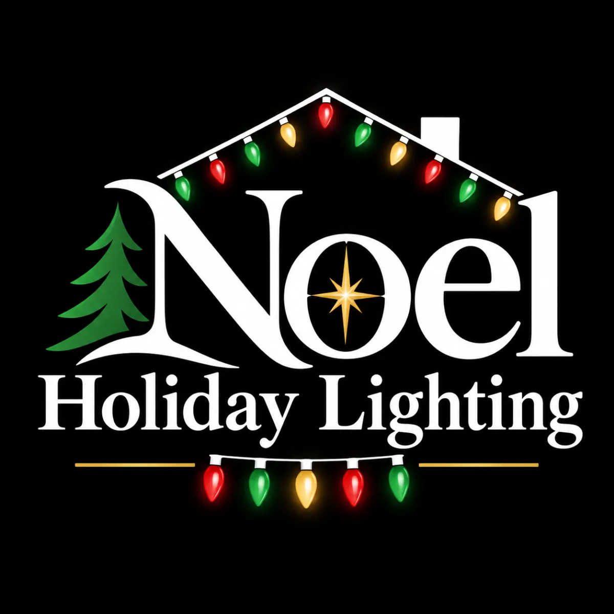 Noel Holiday Lighting Logo