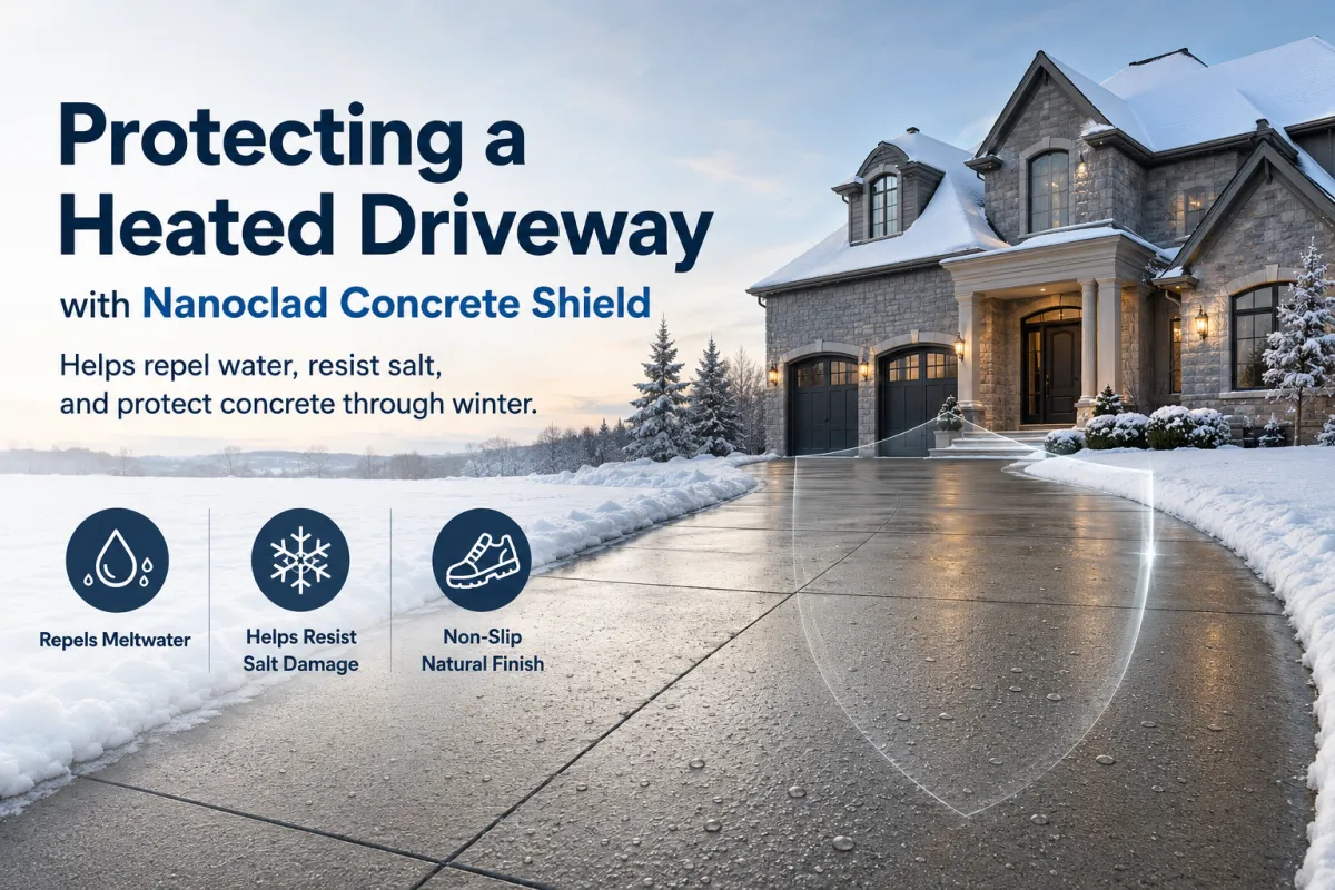 Protecting a Heated Driveway with Nanoclad Concrete Shield: Why It Matters