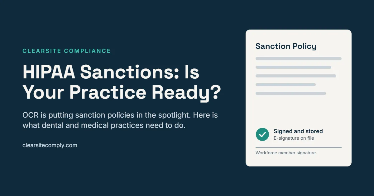 HIPAA Sanctions: Is Your Practice Ready?
