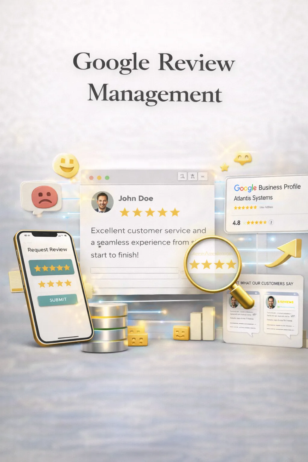 Automated review management to boost online reputation.