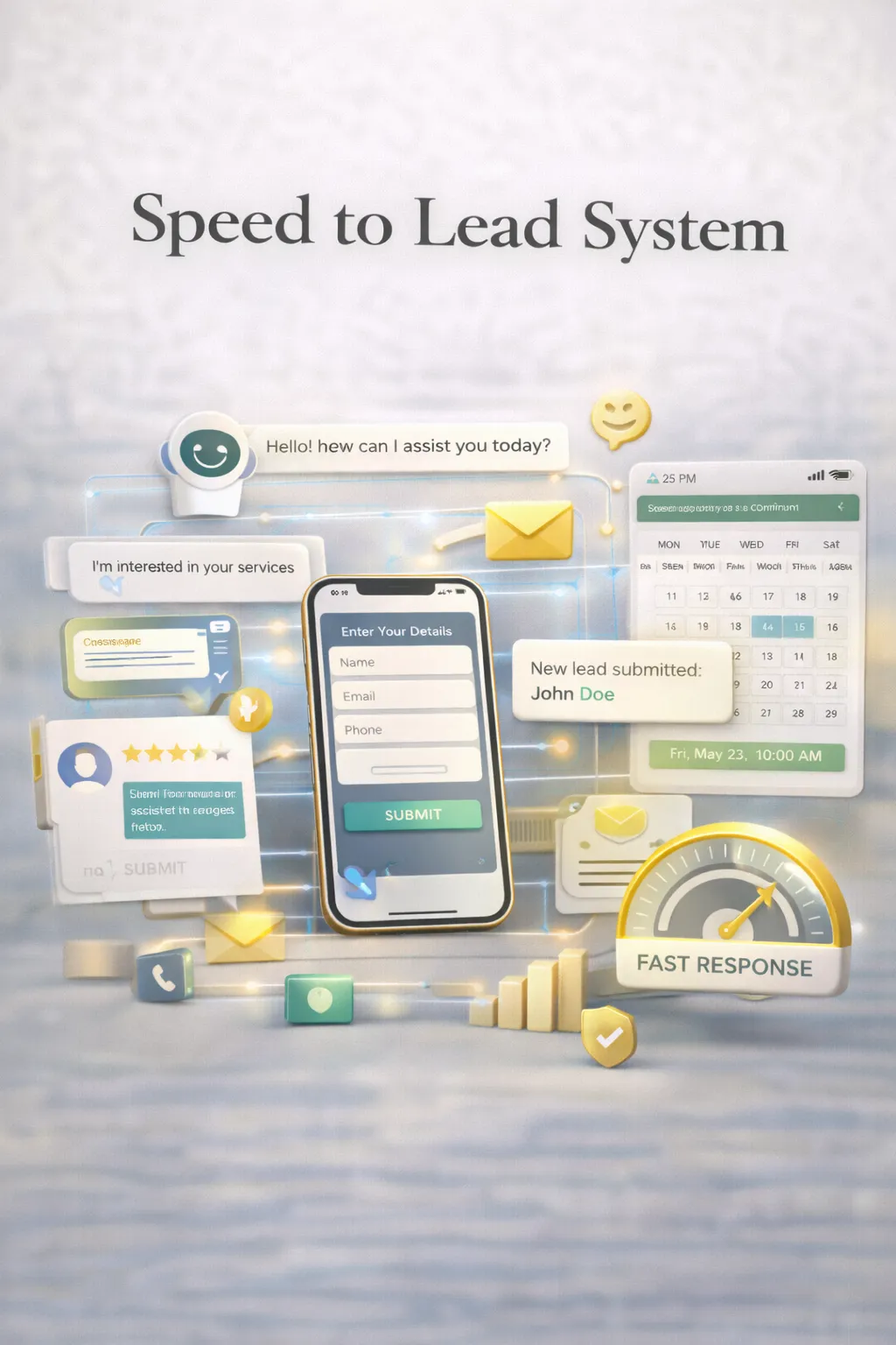 Instant lead capture across multiple channels and platforms.