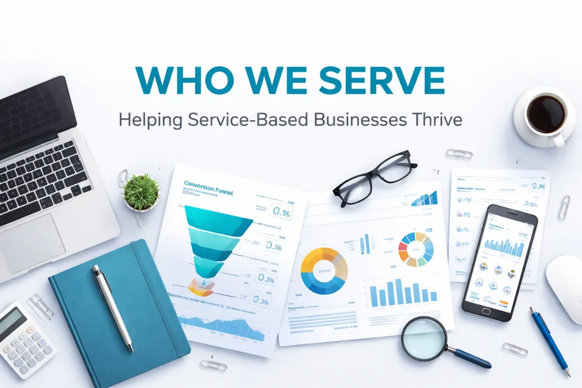 AI-powered smart website dashboard showing analytics and automation for local service businesses