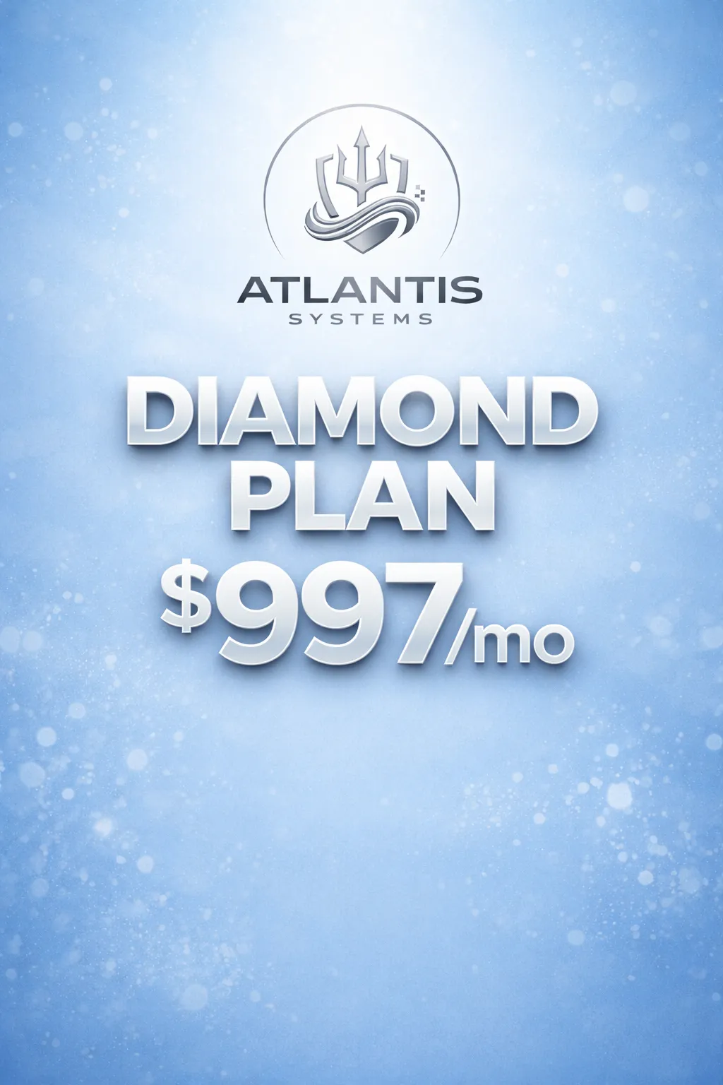 Gold Plan pricing card - $597/month with AI assistant, advanced automation, and premium features for local businesses