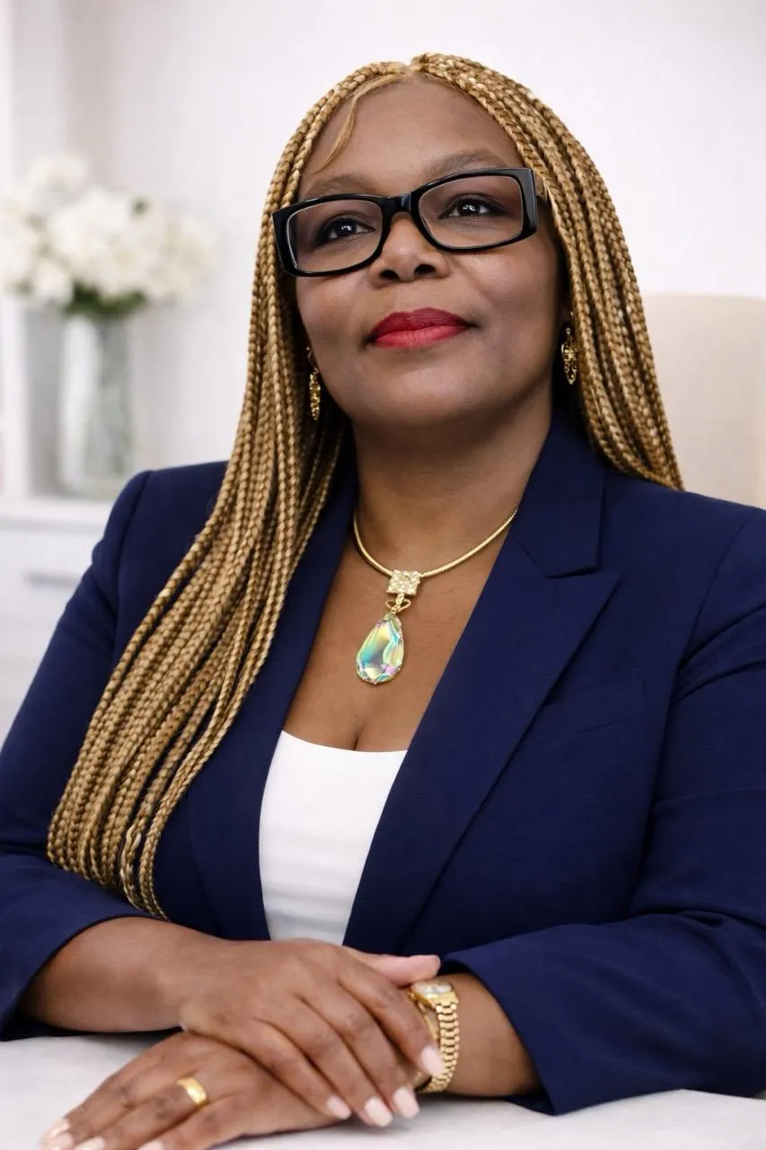 woman in black sweater holding white and black vr goggles