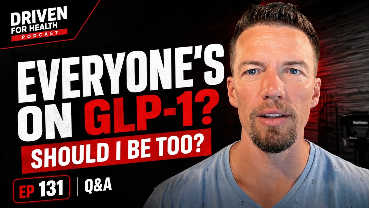 Coach Brian Parana on the Driven For Health podcast, episode 131, asking whether everyone using GLP-1 drugs means you should too