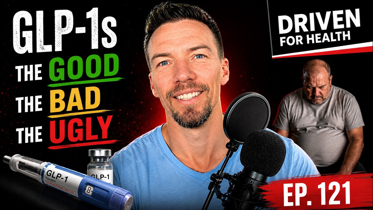 Coach Brian Parana discusses GLP-1 weight loss drugs on Driven For Health episode 121, the good the bad and the ugly