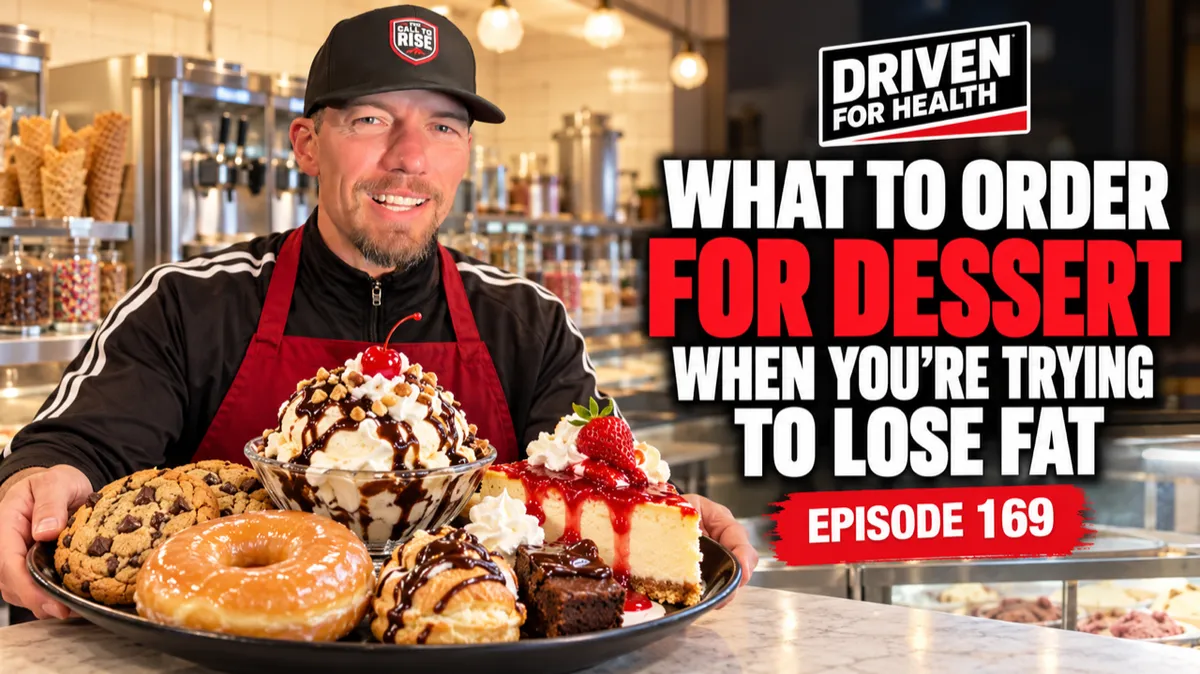 What to Order at Dessert Style Restaurants For Fat Loss, Coach Brian Parana's episode on ice cream cones and frozen yogurt toppings and bakery donuts and cheesecake.