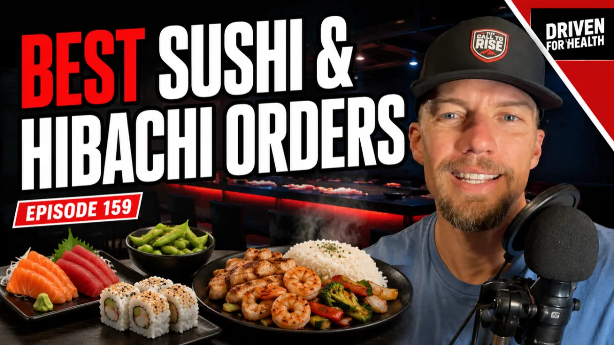 Sushi vs. Hibachi: What To Order for Fat Loss After 40, Coach Brian Parana's episode on ordering at Japanese restaurants.