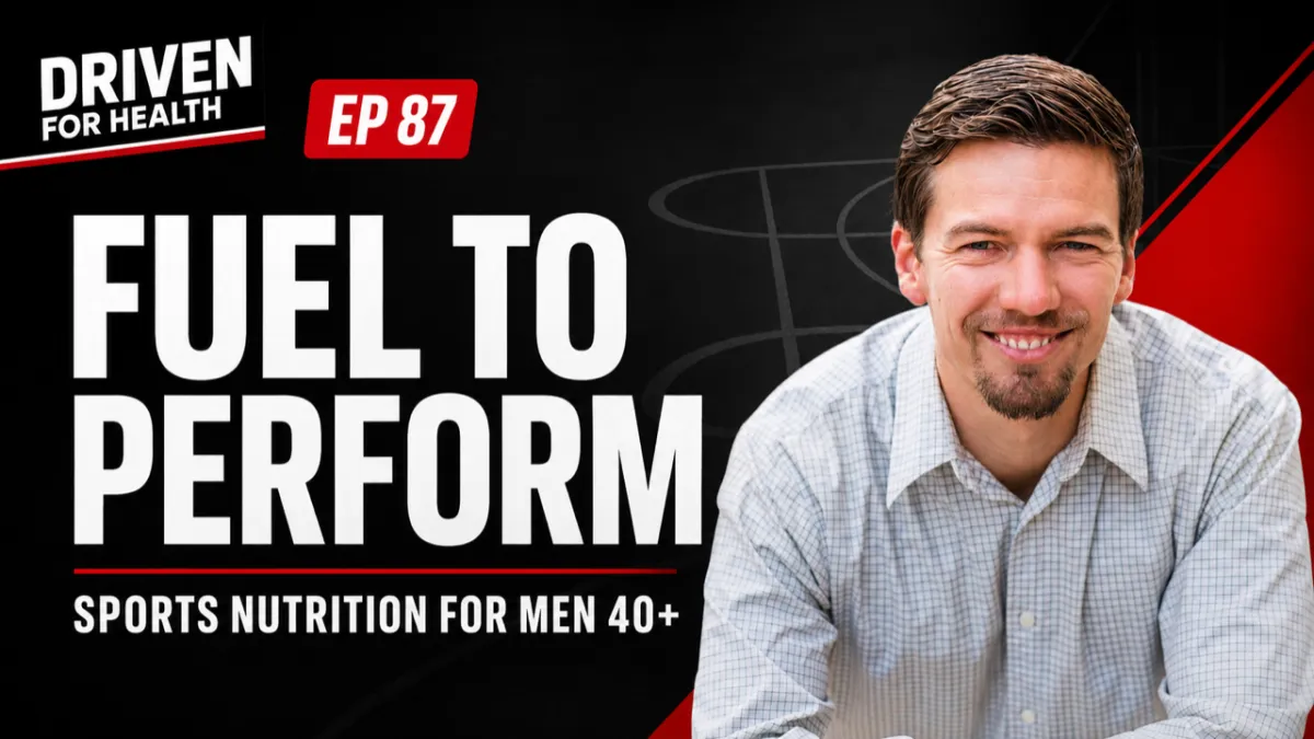 How to Maximize Performance: Sports Nutrition Tips for Men Over 40, Coach Brian Parana's episode on calories, macros, electrolytes, and match-day meal timing.