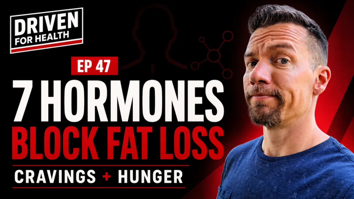 Driven For Health episode 46 on what men over 40 should do when blood work comes back bad, covering A1c, fasting glucose, blood pressure, triglycerides and waist size.