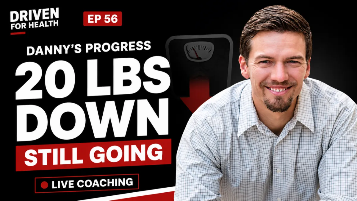 Driven For Health episode 56 thumbnail for a live Call To Rise coaching call with Coach Brian Parana.