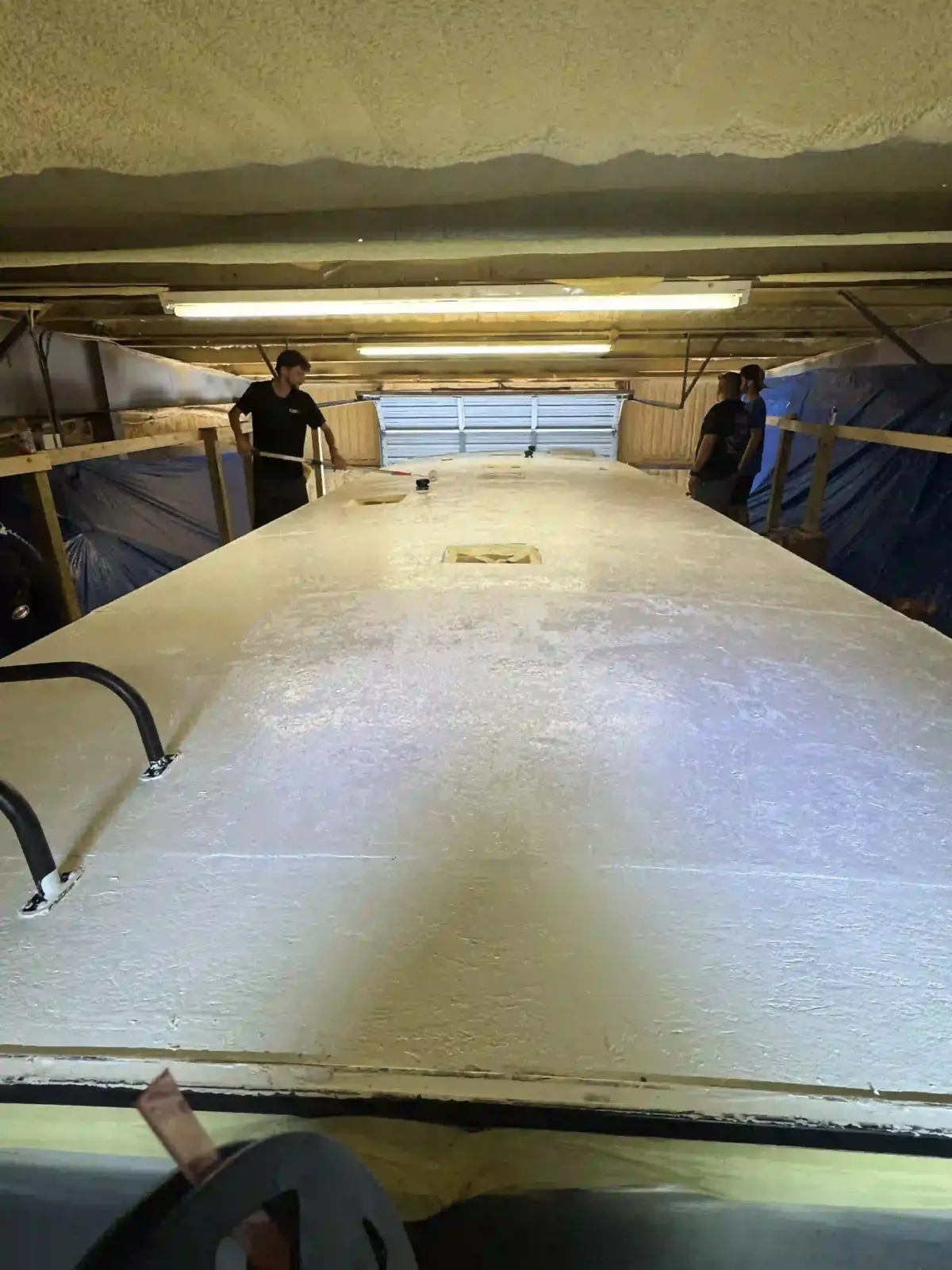 RV roof coating installation providing durable and cost effective roof protection
