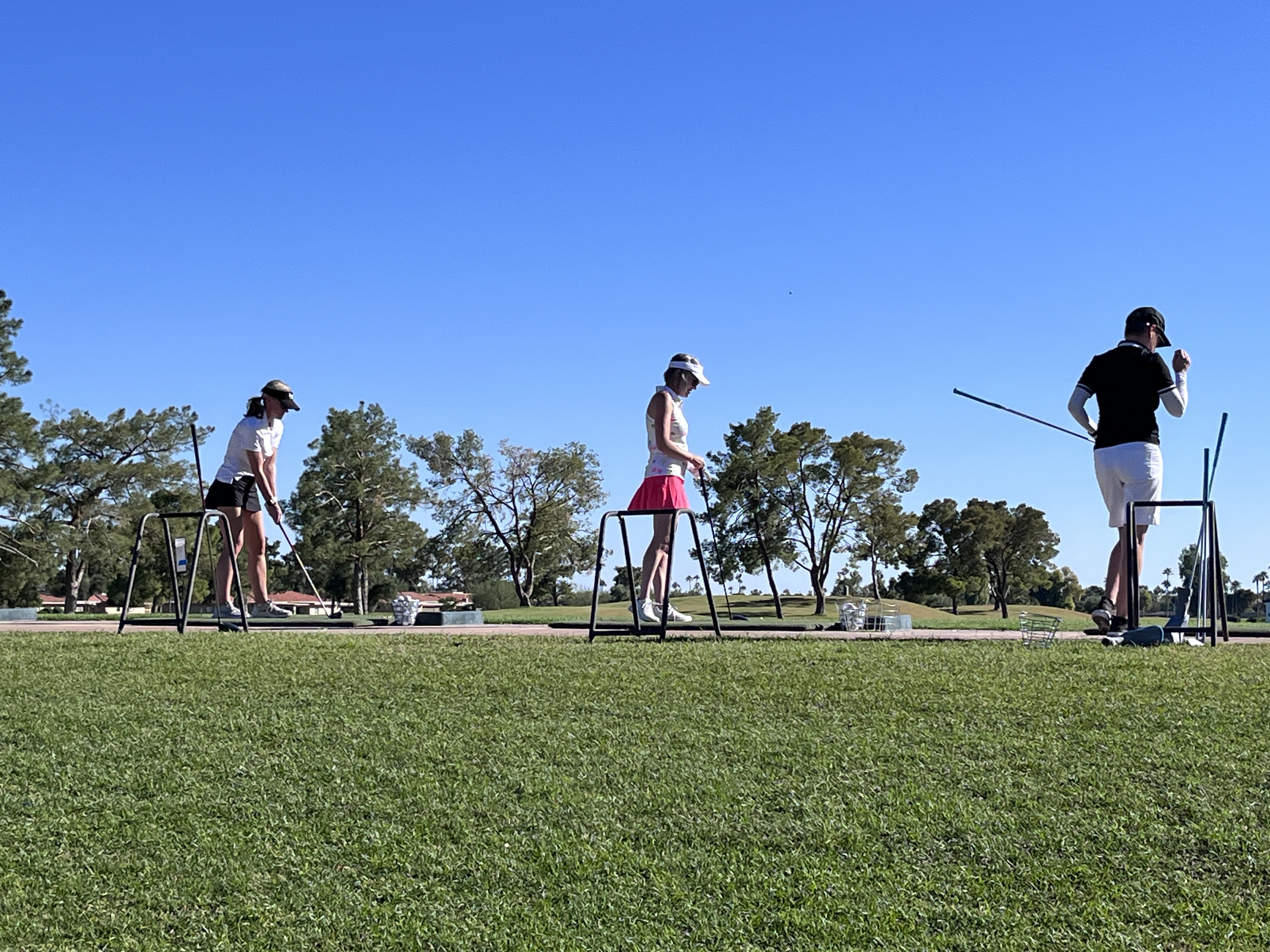 Members of the League Warming Up on the Range