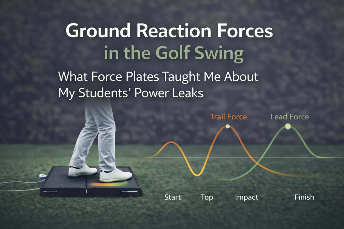 Ground Reaction Forces in the Golf Swing: What Force Plates Taught Me About My Students' Power Leaks
