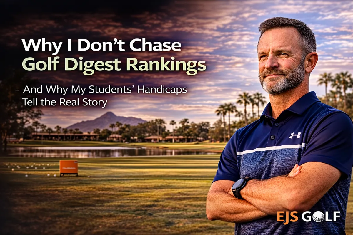 Why I Don't Chase Golf Digest Rankings - And Why My Students' Handicaps Tell the Real Story