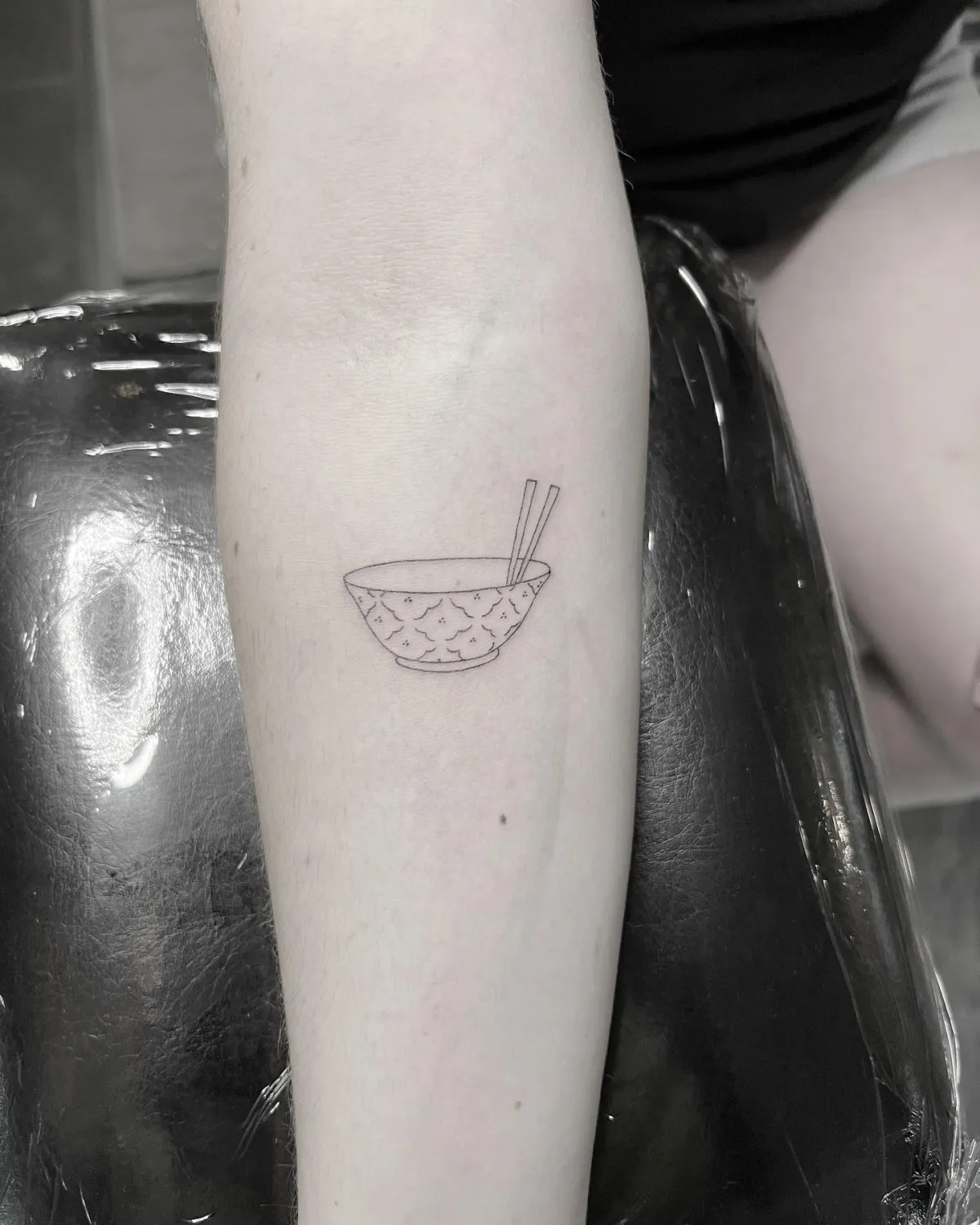 Old truck tattoo on the arm fine line