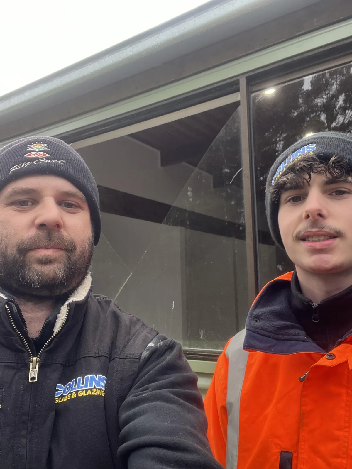 Sam Collins, qualified glazier at Collins Glass & Glazing