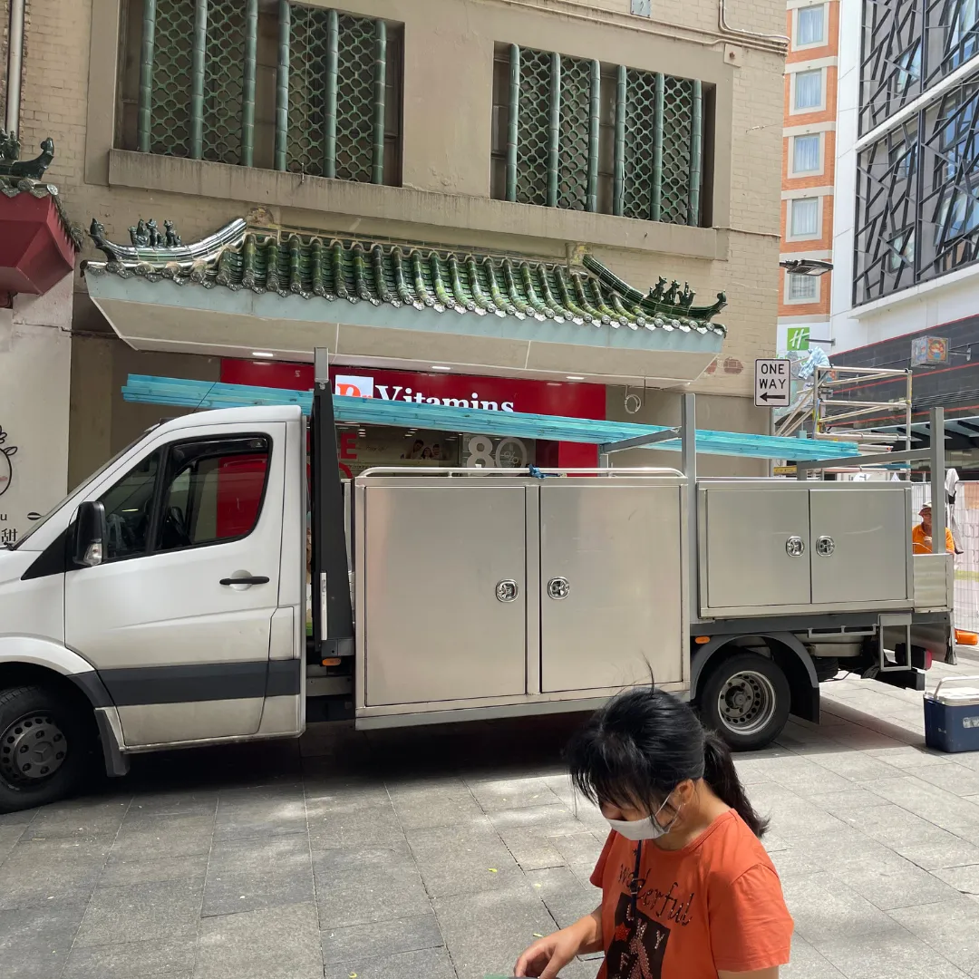 Warringah Frames and Trusses Chinese Roof for Awning