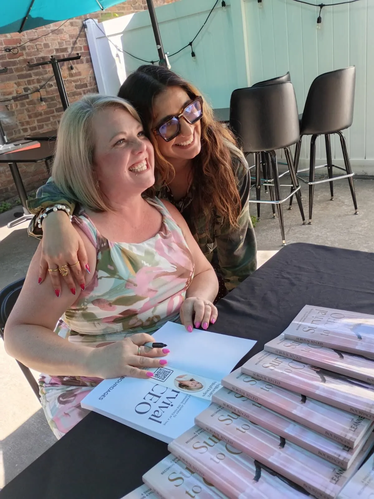 Leanne Bourdages on launch day for Survival to CEO