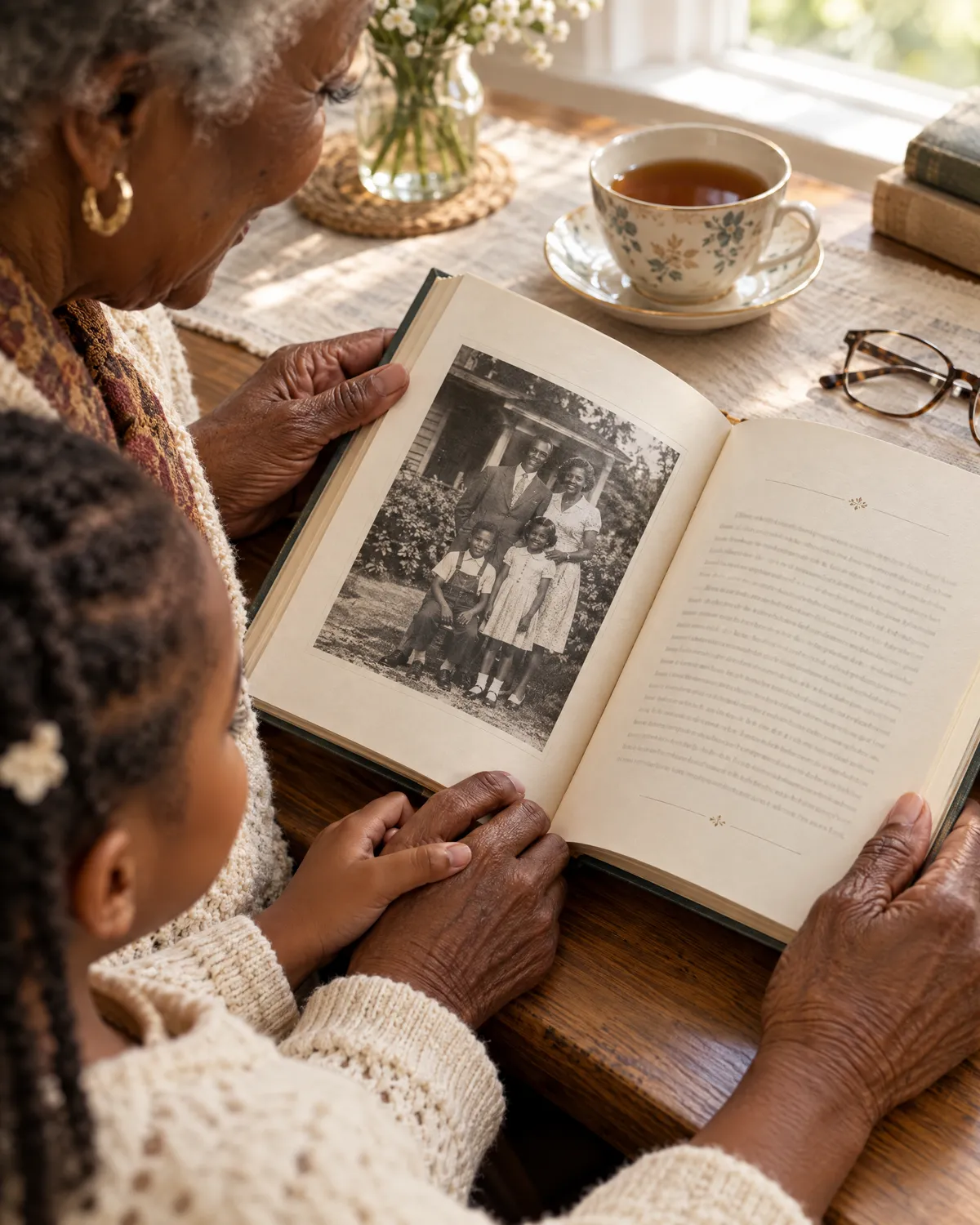 Printed legacy book of a loved one's story