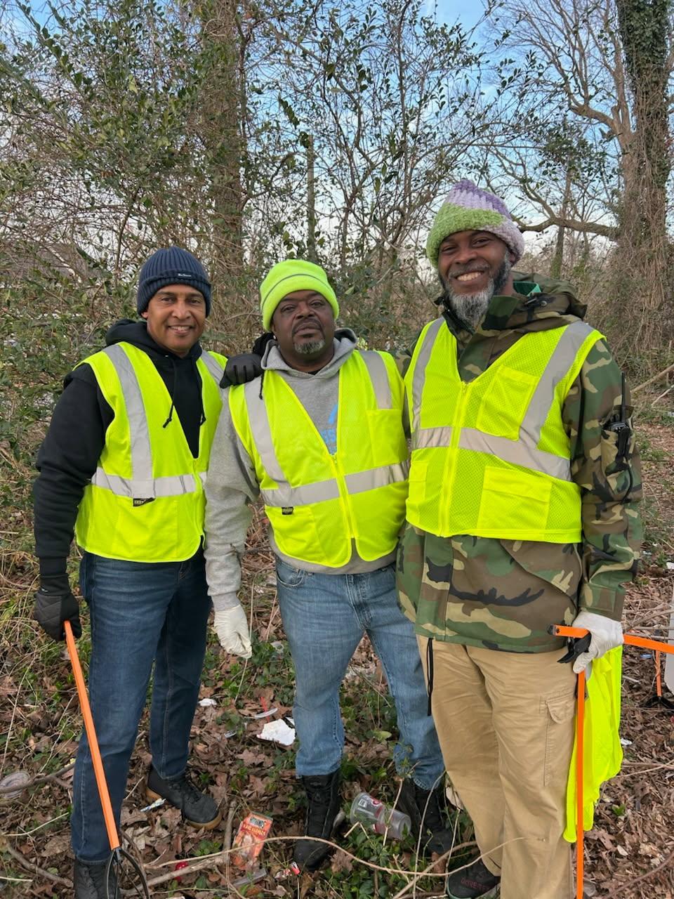 We Are One Charlotte Community Clean-Up Workers on Feb 18, 2025