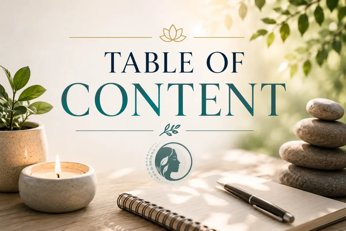 Table of Content for Hypnotherapy for W for Wight loss complete guide
