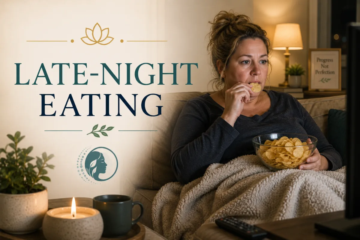 Late-night snacking in cozy comfort