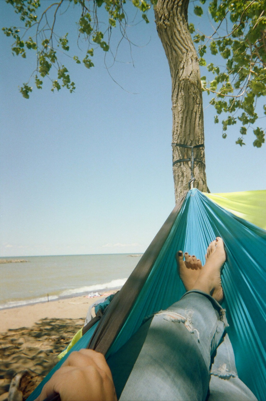 Uplifting portrait of a woman in nature with warm golden sunshine (#DDBB57), conveying freedom, joy, and positivity; matches the page palette; no logos or text.