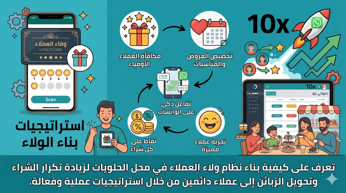 كيف تبني نظام ولاء لعملاء محل الحلويات (ليعودوا للشراء كل شهر)