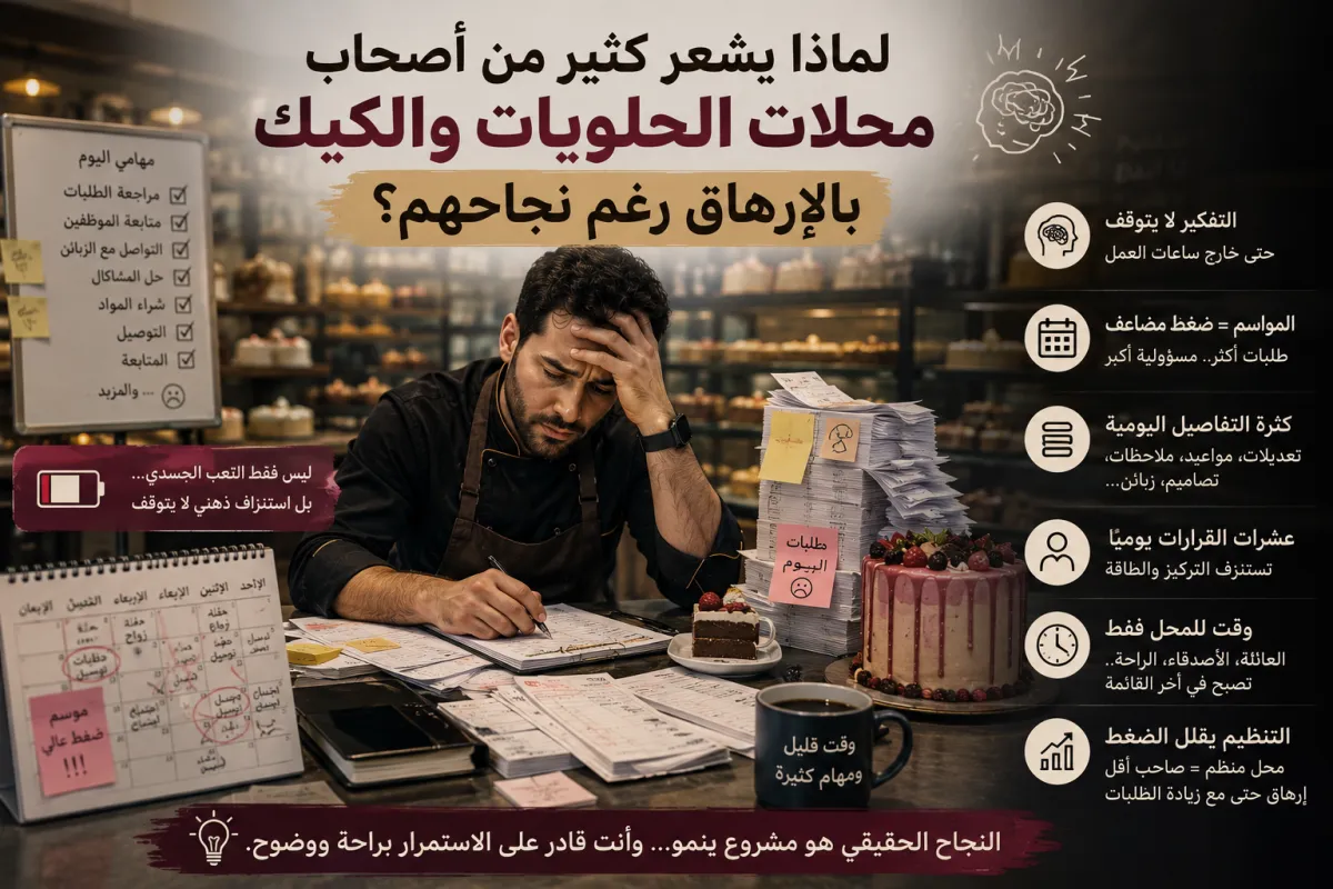 إرهاق أصحاب محلات الحلويات والبحث عن حلول لتنظيم العمل.