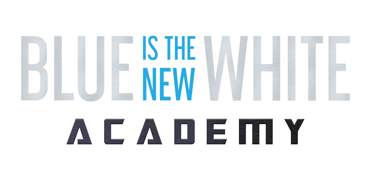 Blue Is The New White Brand Logo