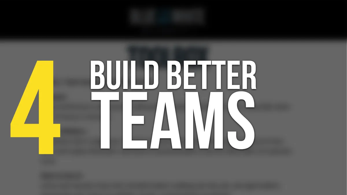 build better teams